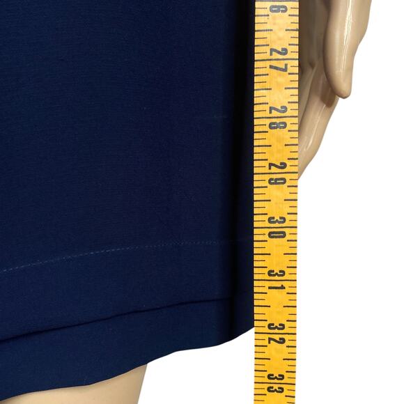 The Kooples Navy Blue Cut Out Cap Sleeve Sheath Mini Dress SZ S - Picture 11 of 12